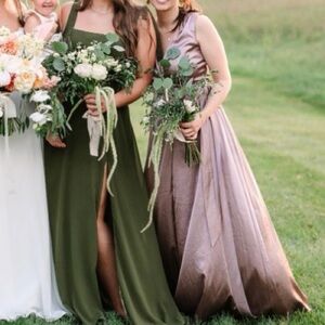 Jenny Packham Mauve Satin Wedding Dress